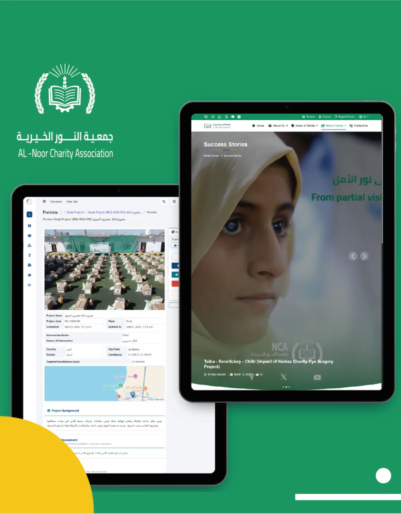 Al-Noor Charity Association Case Study Showcase | Ibex